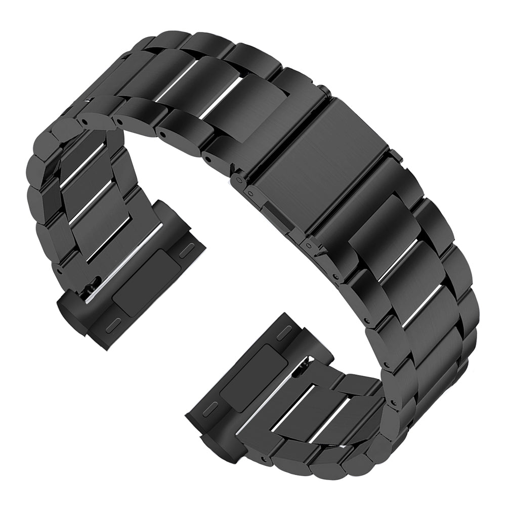 For Fitbit Versa 4 Sense 2 Smart Watch Replacement Band 3 Beads Stainless Steel Wrist Strap For Fitbit Versa 4 Sense 2 Smart Watch Replacement Band 3 Beads Stainless Steel Wrist Strap